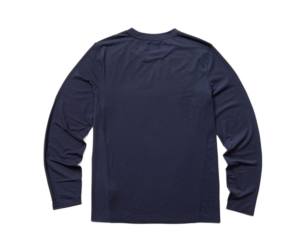 Merrell Long Sleeve Navy - Tencel™ Tee - Mens 61EIQCHJD